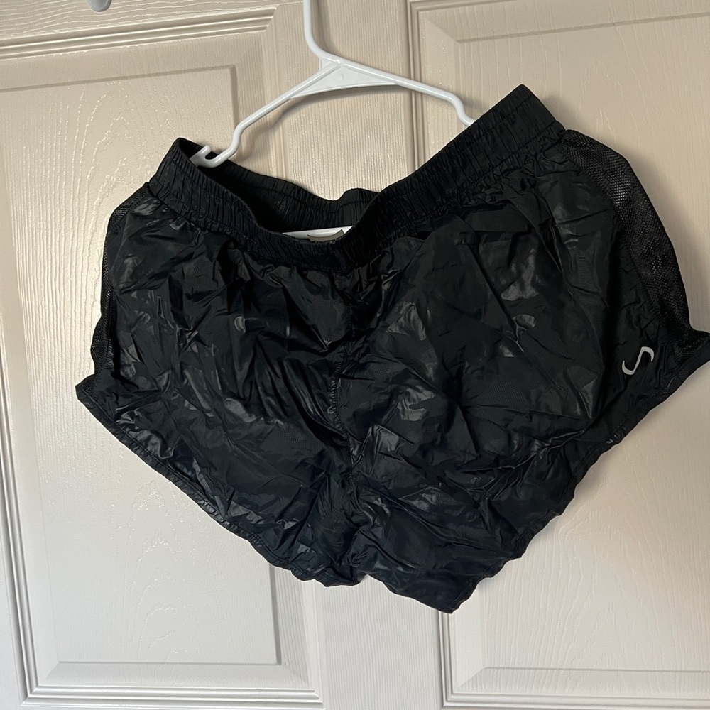 Black running short